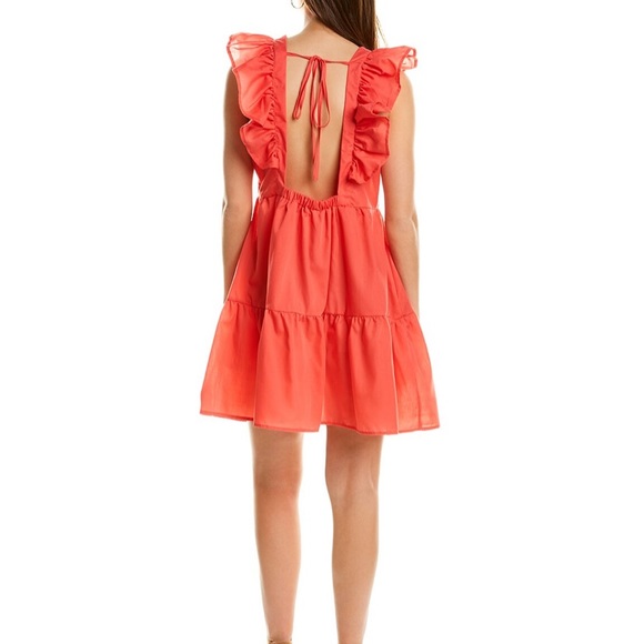 NWT MOONSEA RUFFLE MINI DRESS - Picture 2 of 4